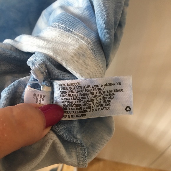NWT Mossimo Supply Co. mens blue white tee Size 3X - Picture 7 of 7